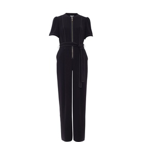 Alix Contrast Stitch Zip Jumpsuit