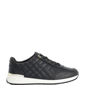 Evelie Quilted Lace-Up Trainers