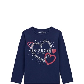Heart Logo Long-Sleeved Top