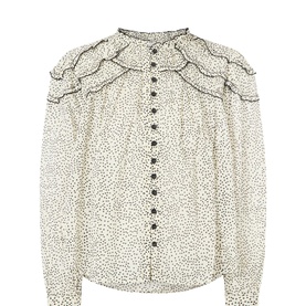 Christa Polka Dot Blouse