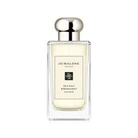 Jo Malone Sea Salt & Bergamot Cologne in clear glass bottle with silver cap
