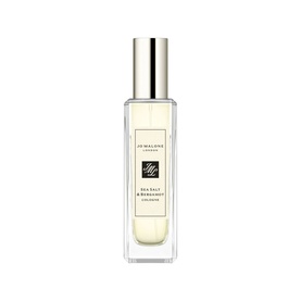 Jo Malone London Sea Salt & Bergamot Cologne, clear glass bottle with silver cap, 30ml spray format