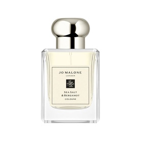 Jo Malone London Sea Salt & Bergamot Cologne in clear glass bottle with silver cap