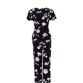 Jolie Floral Cropped Jumpsuit