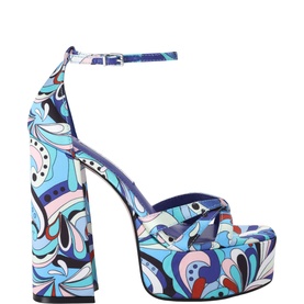 Retro 4BP Block Heel Sandals