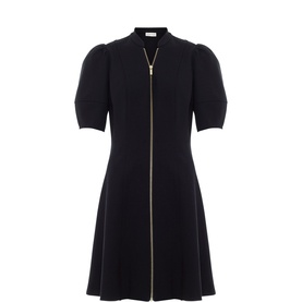 Alima Ponte Mini Zip Flared Dress