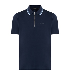 Alloy Logo Tipped Zip Polo Shirt