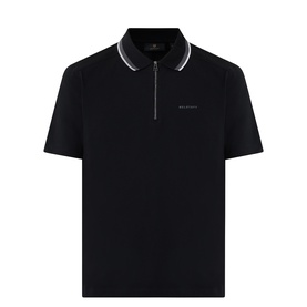 Alloy Logo Tipped Zip Polo Shirt