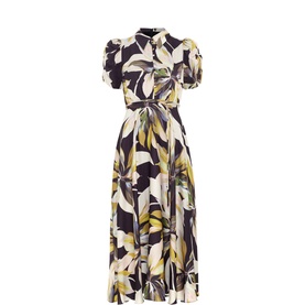 Bella Floral Flared Dress