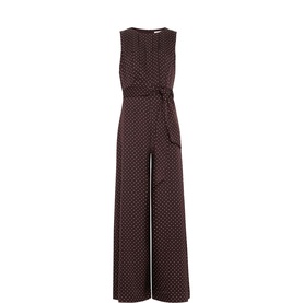 Janine Polka Dot Straight Leg Jumpsuit