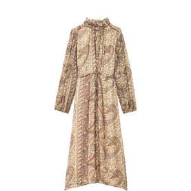 Ciahara Pailey Drawstring Flared Dress