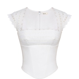 Fiorella Broderie Anglaise Corset Top