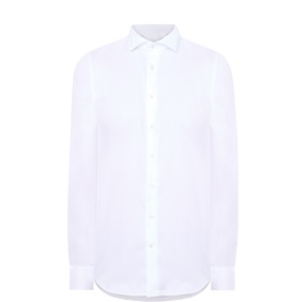 Twill Slim Fit Single-Cuff Formal Shirt