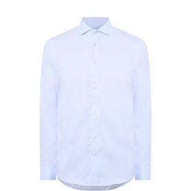 Twill Slim Fit Single-Cuff Formal Shirt