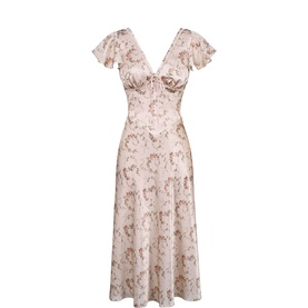 Raye Floral Flared Tea Dress