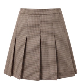 Alisha Check Mini Pleated Skirt