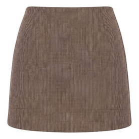 Forever New mini skirt in Check Suit, structured A-line silhouette with subtle houndstooth texture and clean hemline detail