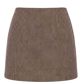 Clea Check Mini Pencil Skirt