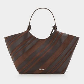 Paula Striped Large Tote Bag