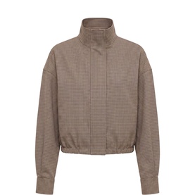 Hazel Check Bomber Jacket