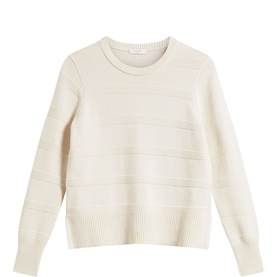 June Striped Textured Sweater