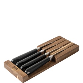 Culinary Forged Four-Piece Steak Knife Set With Tray