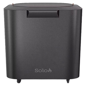 Solo Stove Steelfire 30" Griddle Stand Shelter Cover in dark grey, compact rectangular protective cover with carry handle on top