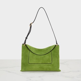 Penelope Suede Slouch Shoulder Bag