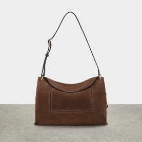 Penelope Suede Slouch Shoulder Bag