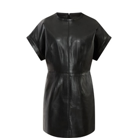 Zelie Leather Mini Dress
