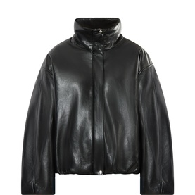 Cyrus Leather Bomber Jacket