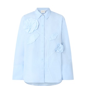 Alex 3D Floral Appliqu&eacute; Blouse