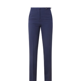 Elliott Pinstripe Straight-Leg Trousers