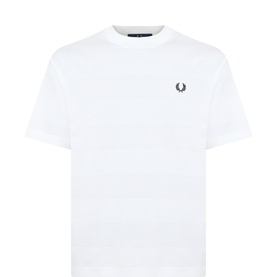 Laurel Wreath Logo Striped T-Shirt