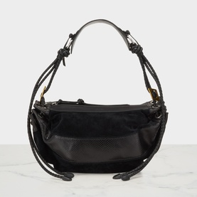 Maia Suede Medium Shoulder Bag