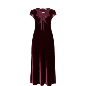 Amari Silk Velvet Dress