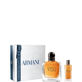Armani Beauty Stronger With You Eau De Toilette & Travel Spray Gift Set 100ml, two-piece fragrance set in branded gift box