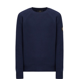 Bradwell Logo Badge Waffle-Knit Sweater