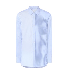 Multi Striped Patch Pocket Casual Shirt