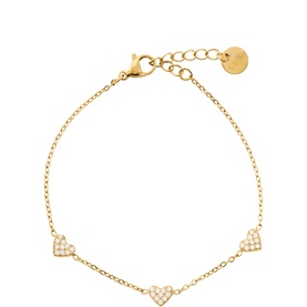 Glimmer Heart Chain Bracelet