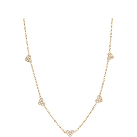 Glimmer Heart Chain Necklace