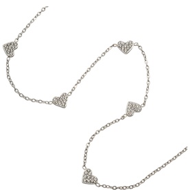 Glimmer Heart Chain Necklace
