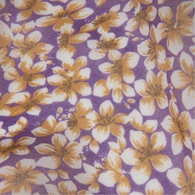 Jigsaw purple floral print fabric detail showing cream and gold cherry blossom pattern on purple ground
