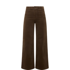 Annessa Corduroy Wide-Leg Trousers