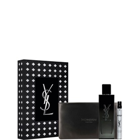 YSL Myslf Eau De Parfum, Travel Spray & Pouch Gift Set 100ML, three-piece set with black gift box, fragrance bottle and travel spray