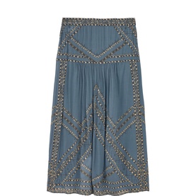 Pearl Bandana Flared Skirt