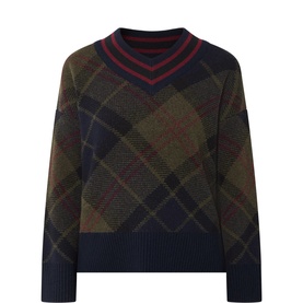 Shae Check Sweater