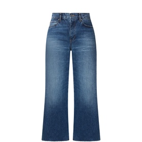 The Swing Cropped Wide Leg Jeans