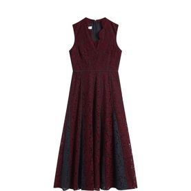 Quin Floral Lace Flared Dress