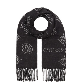 Carmella Jacquard Logo Scarf